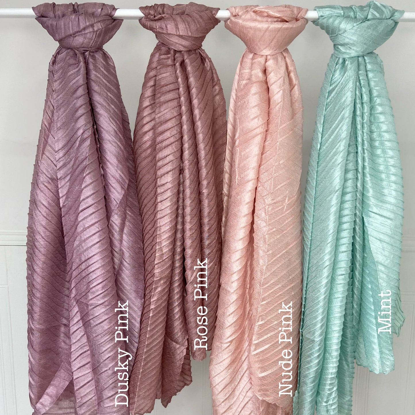 Hijab Metallic Shimmer Silk - Over 10 shades