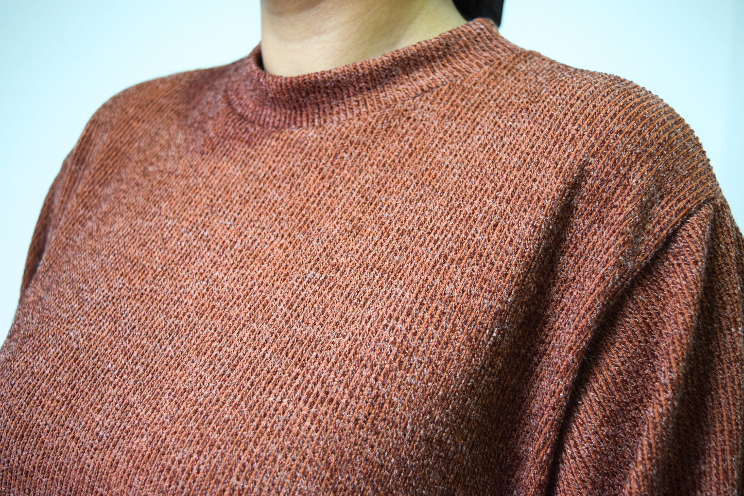 Chenille Velvet A-line abaya Rust Brown