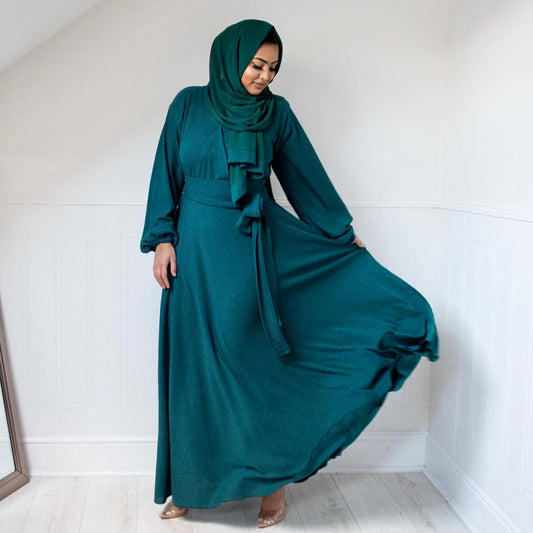 Amal Abaya knit Jersey : Jade Green