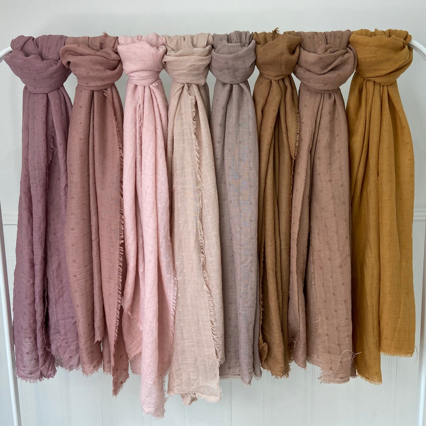 Hijab Textured jacquard cotton - Over 10 shades