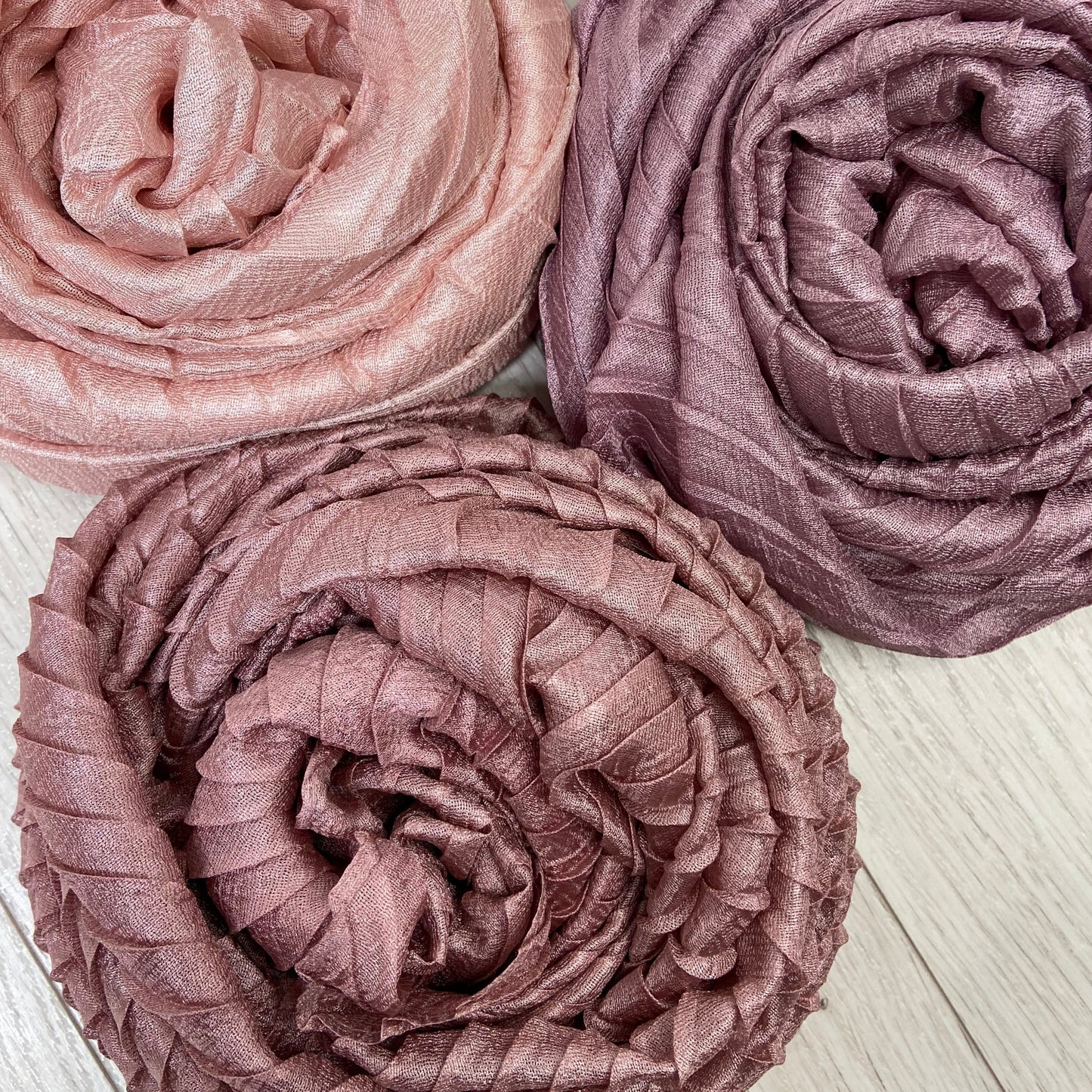 Hijab Metallic Shimmer Silk - Over 10 shades