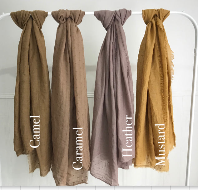 Hijab Textured jacquard cotton - Over 10 shades