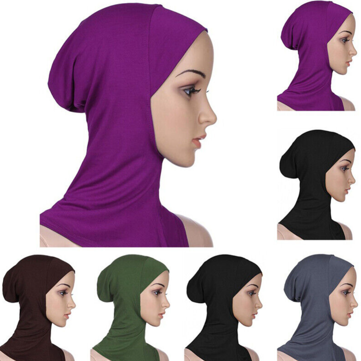 Hijab under hat for full neck coverage - Ninja Style