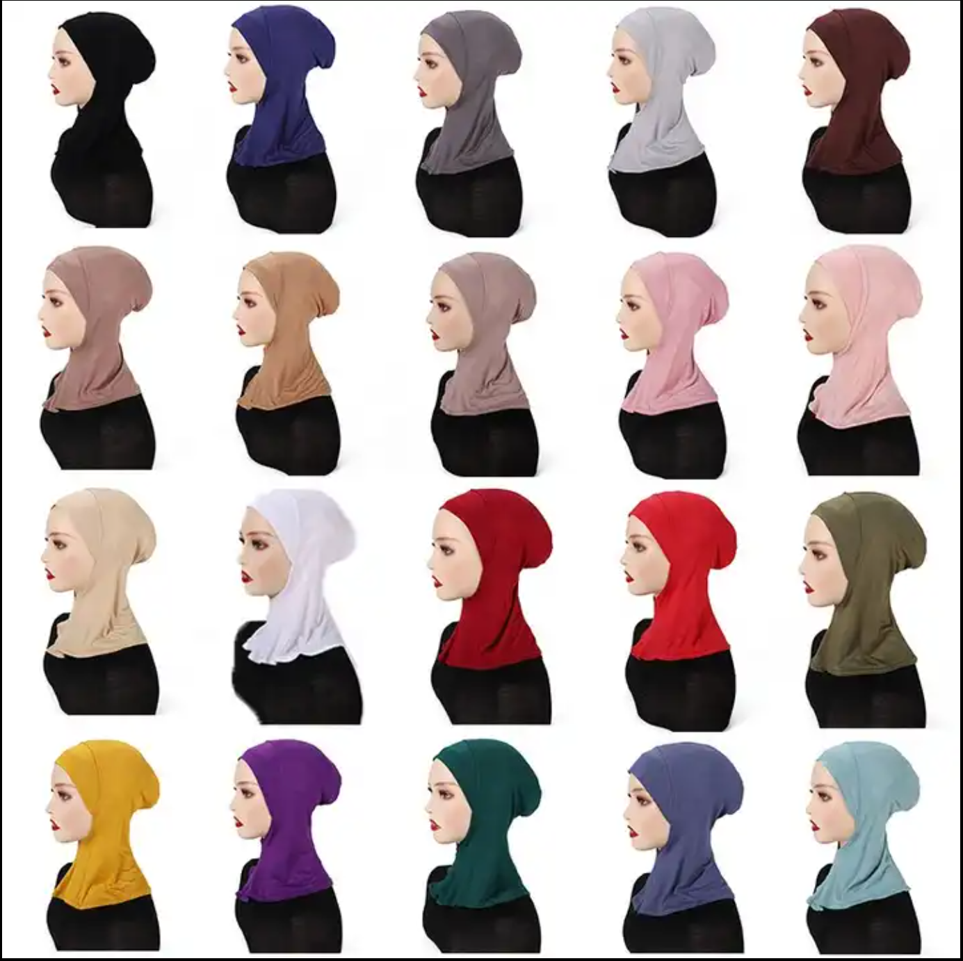 Hijab under hat for full neck coverage - Ninja Style