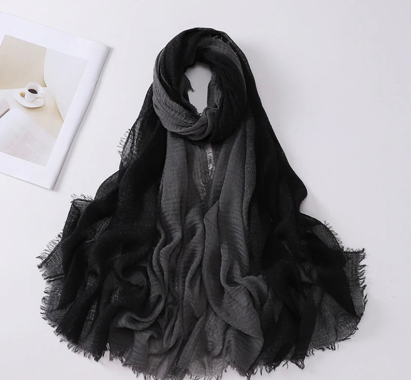 Hijab Ombre Crimp scarf - 8 shades