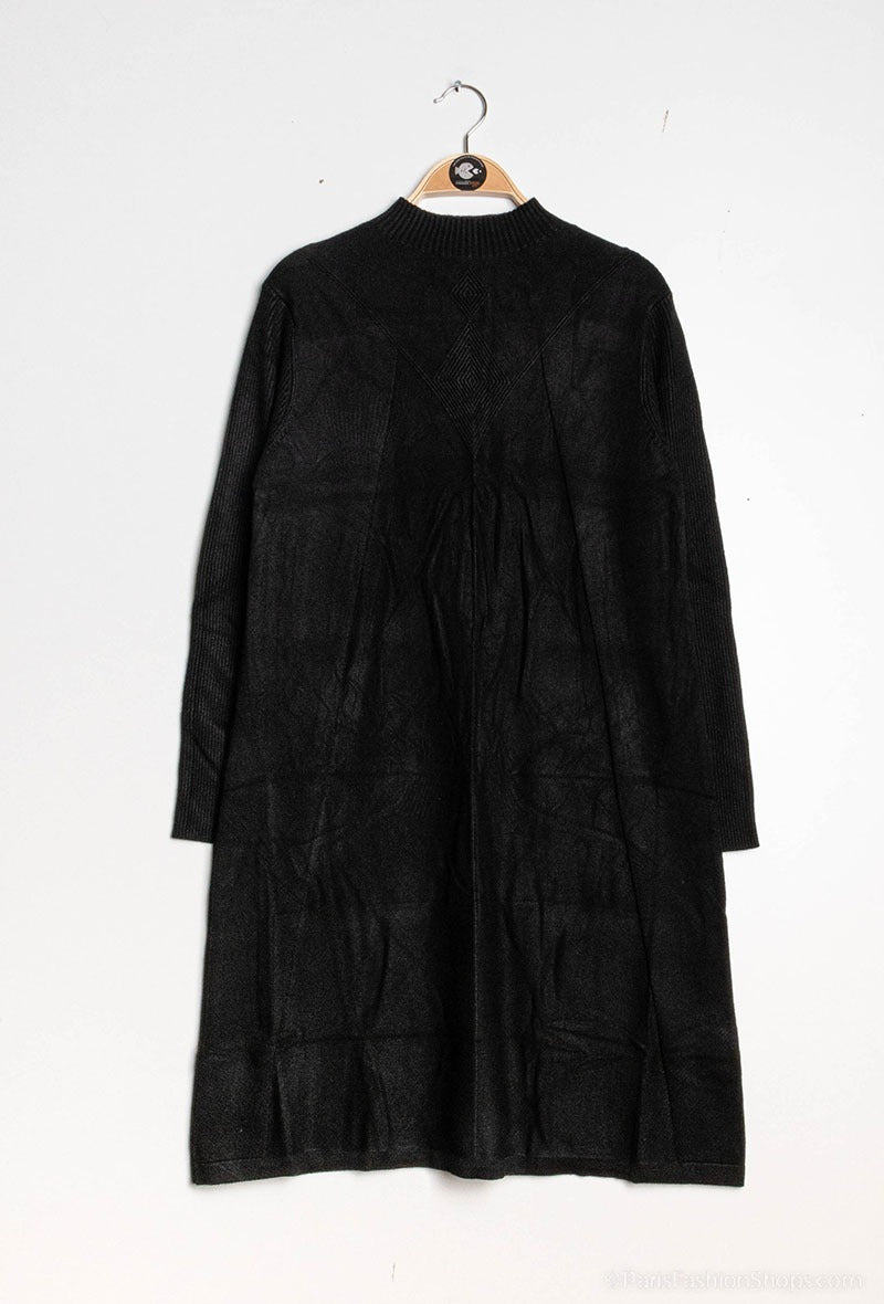 Diamond Aline Knit dress Black