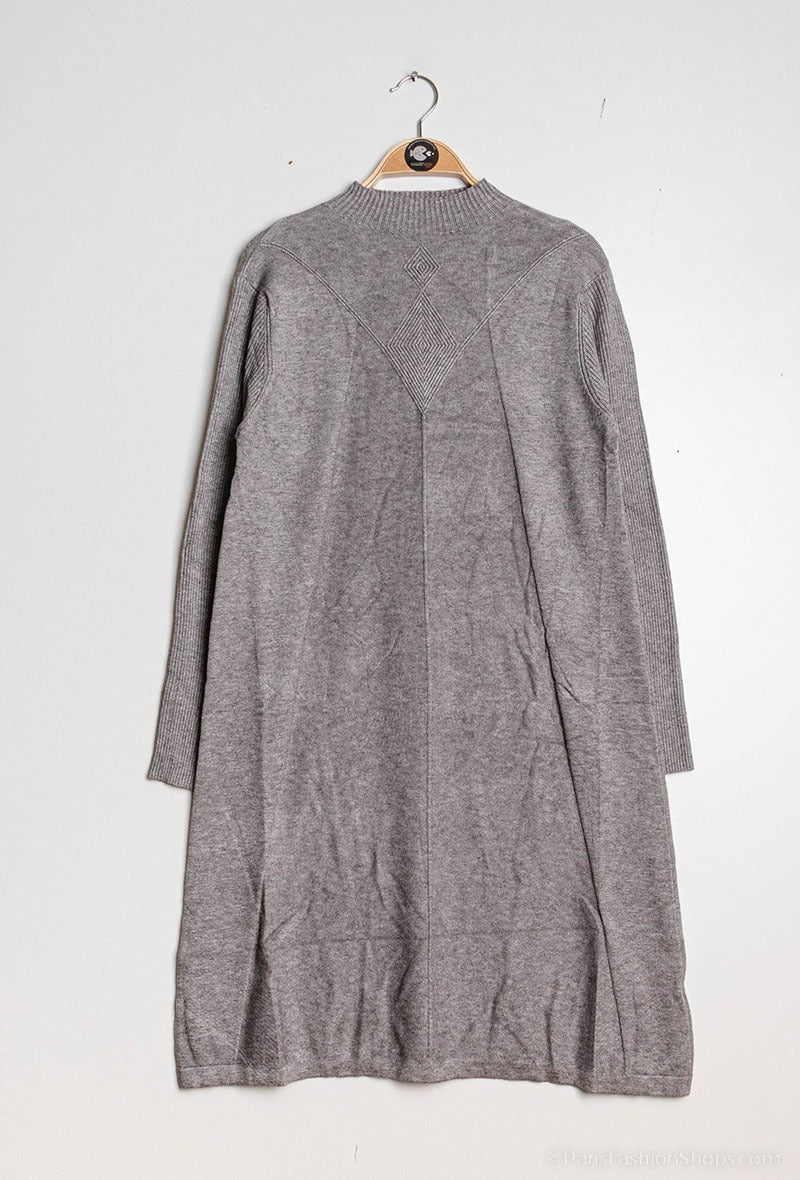 Diamond Aline Knit dress Marl grey