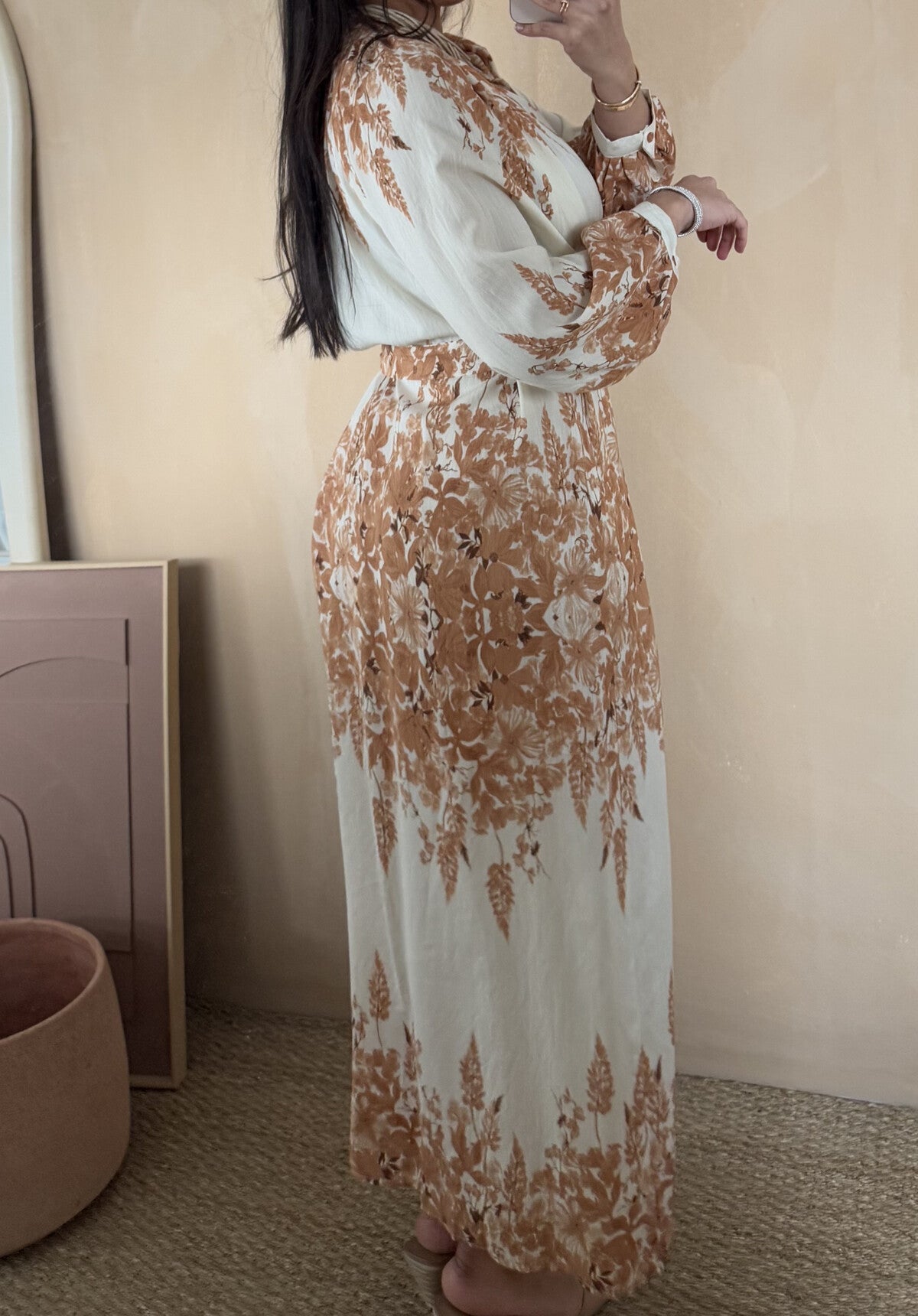 Modest Maxi shirt dress in 4 summer floral shades