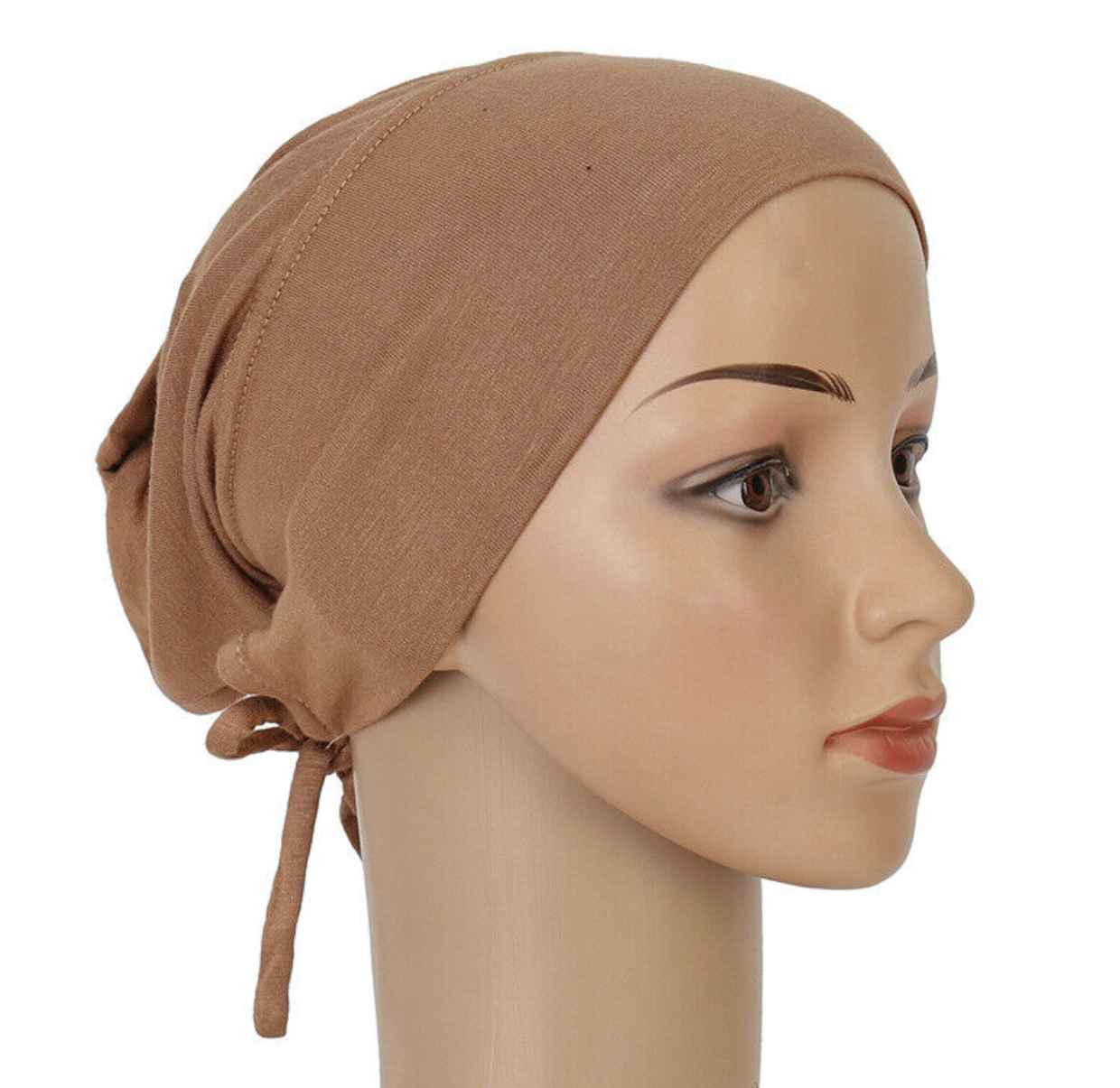 Hijab under hat - Tie back Style