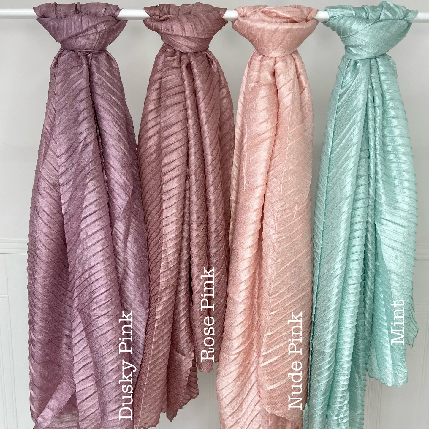 Hijab Metallic Shimmer Silk -  Over 10 shades