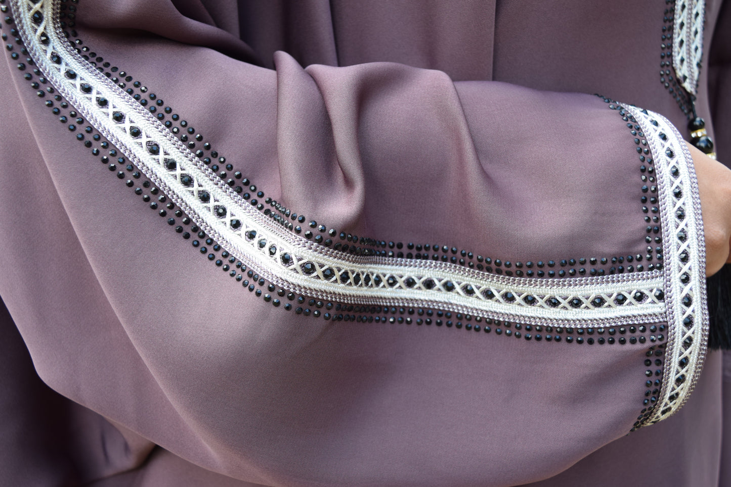 Hayat Modest Batwing Abaya in Heather Plum