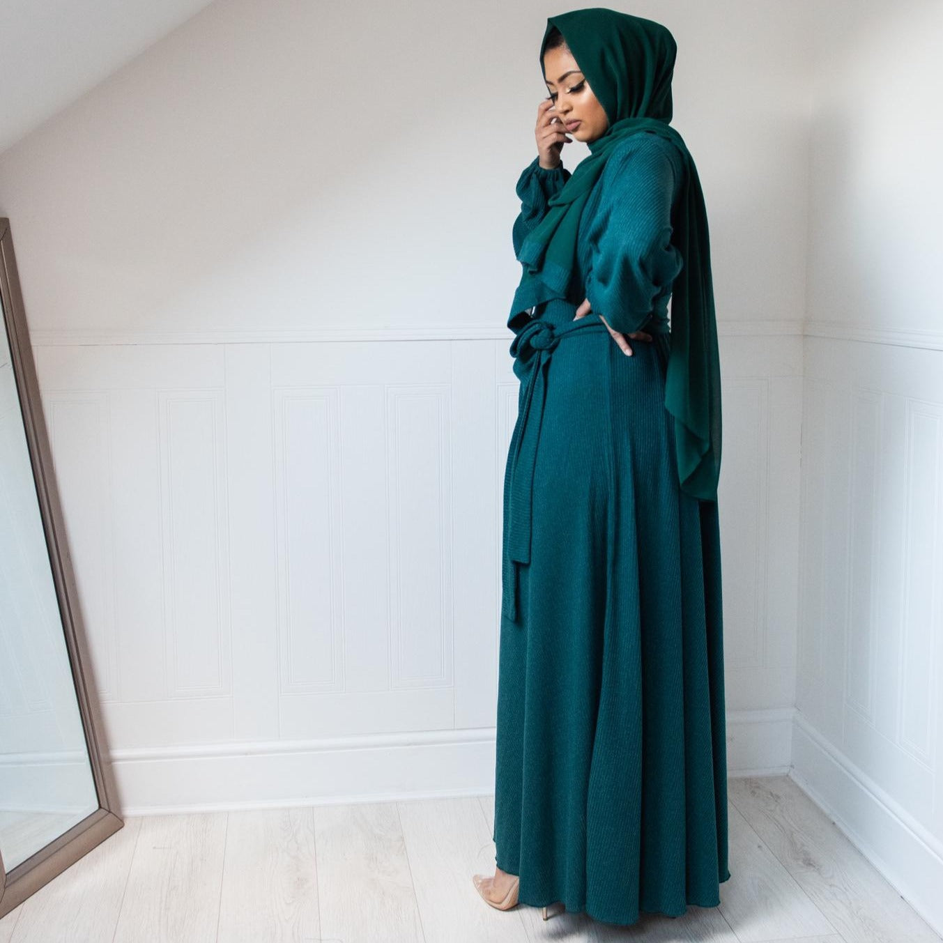 Amal Abaya knit Jersey : Jade Green