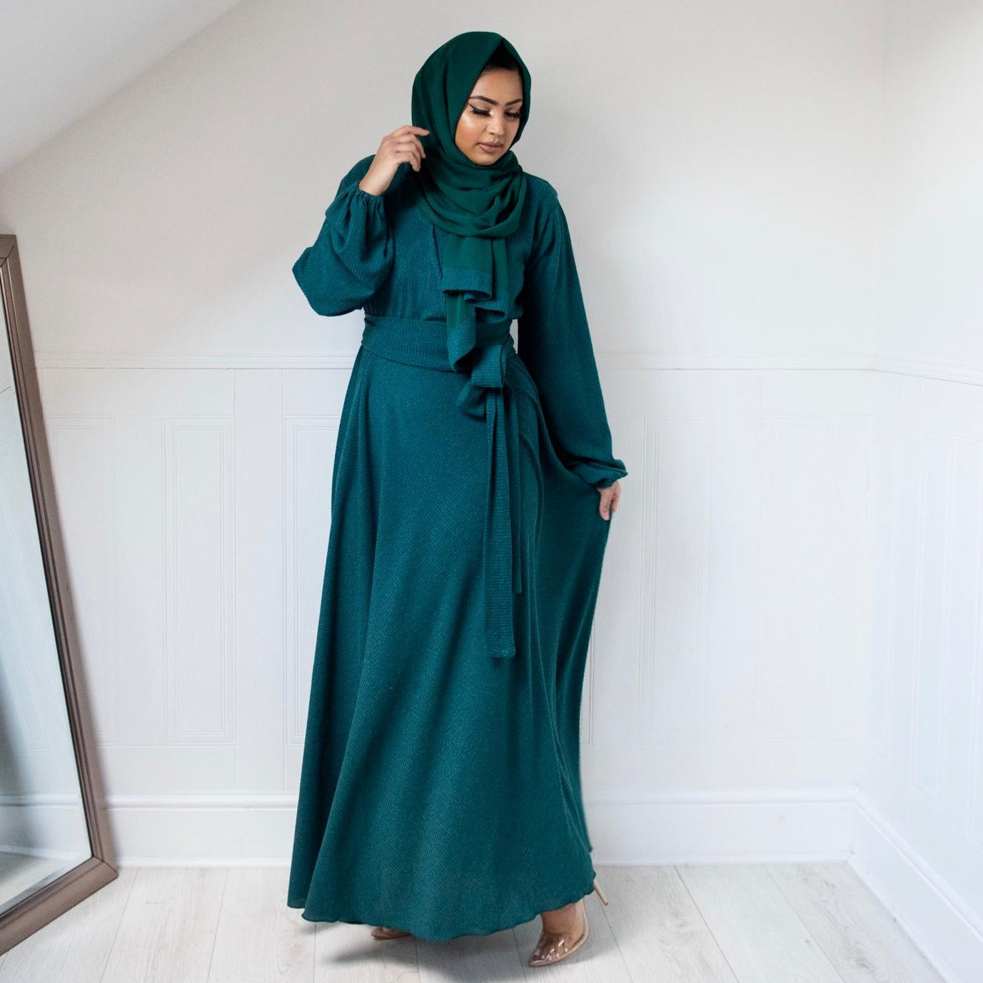Amal Abaya knit Jersey : Jade Green