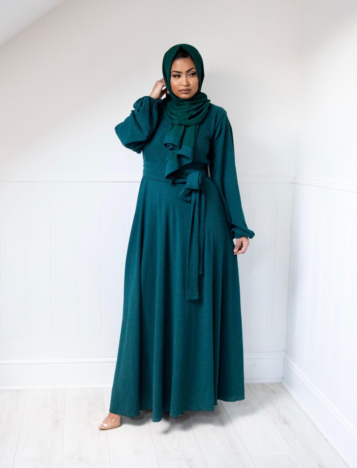 Amal Abaya knit Jersey : Jade Green