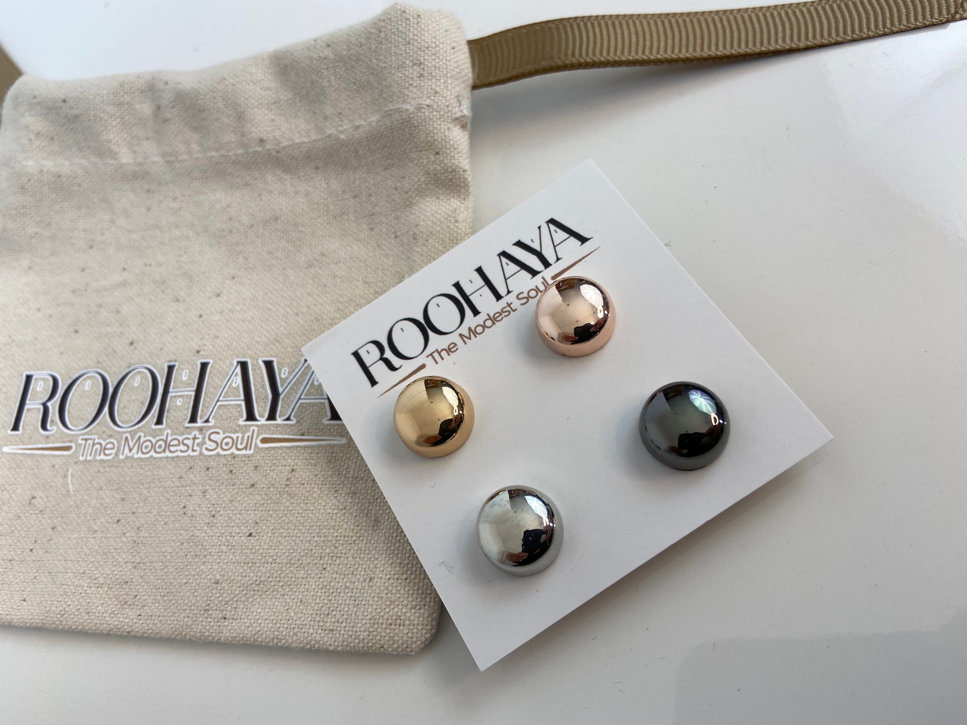 Metallic Hijab Magnet Pins - Mirror – Modesty Box