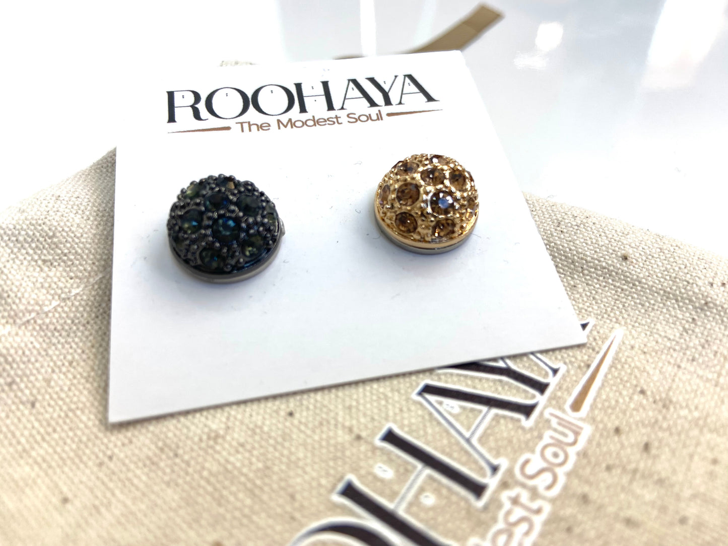 Hijab Pins Diamante Ball Magnet