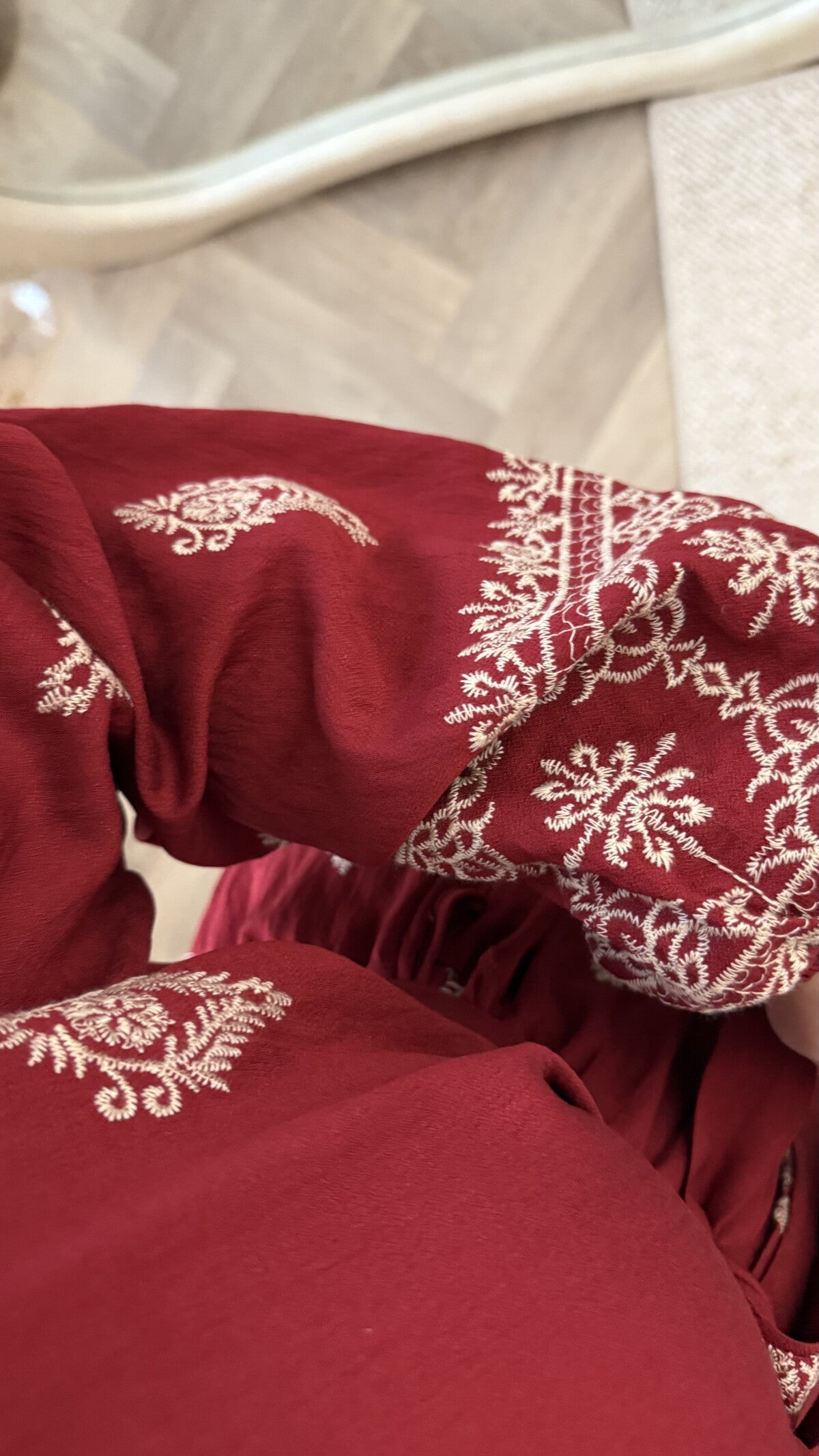 Embroidered Maxi dresses in 4 shades