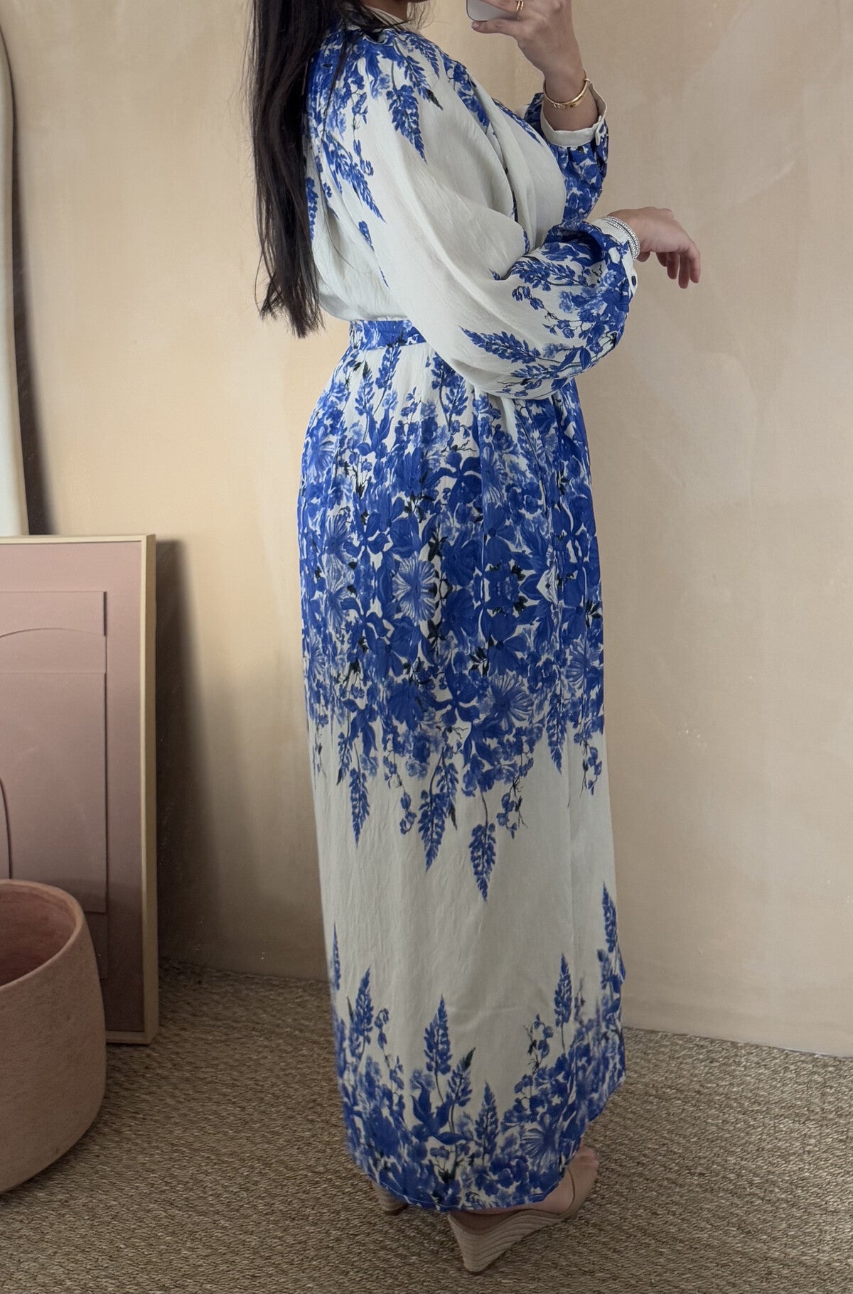 Modest Maxi shirt dress in 4 summer floral shades