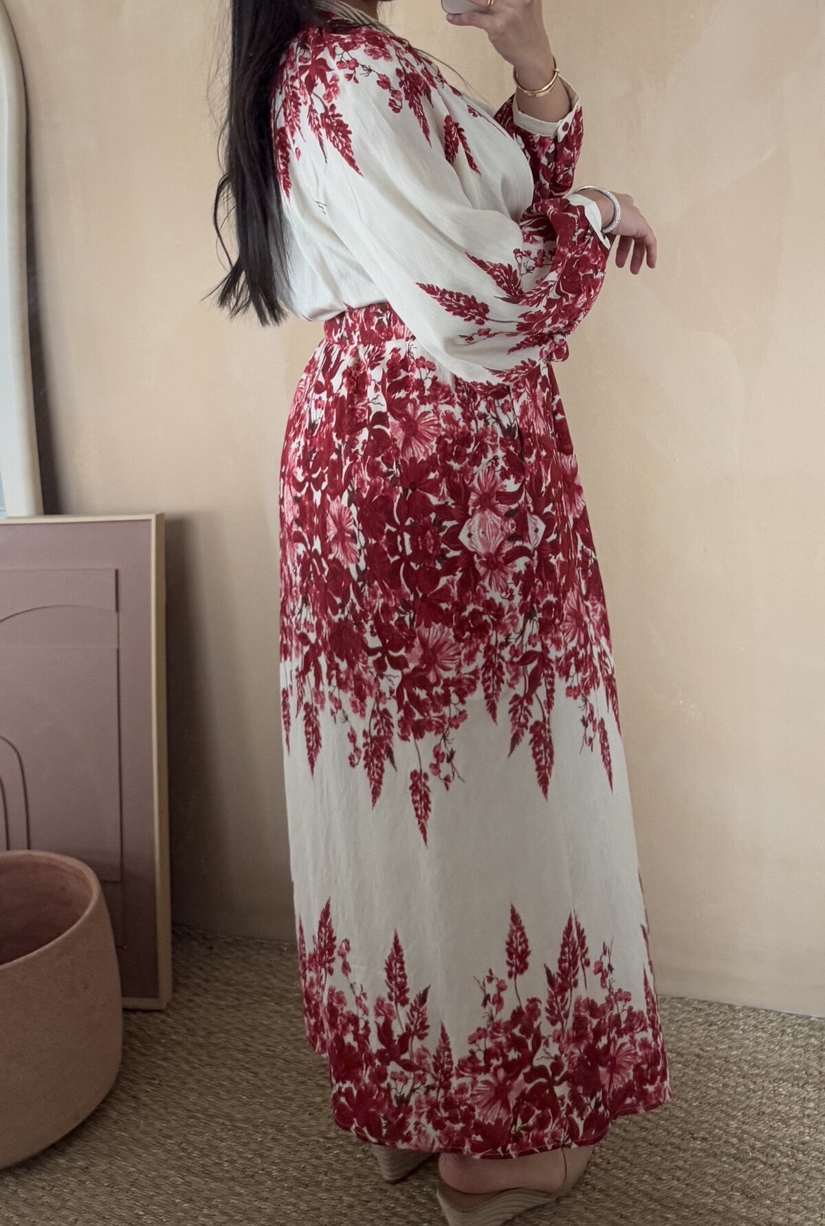 Modest Maxi shirt dress in 4 summer floral shades